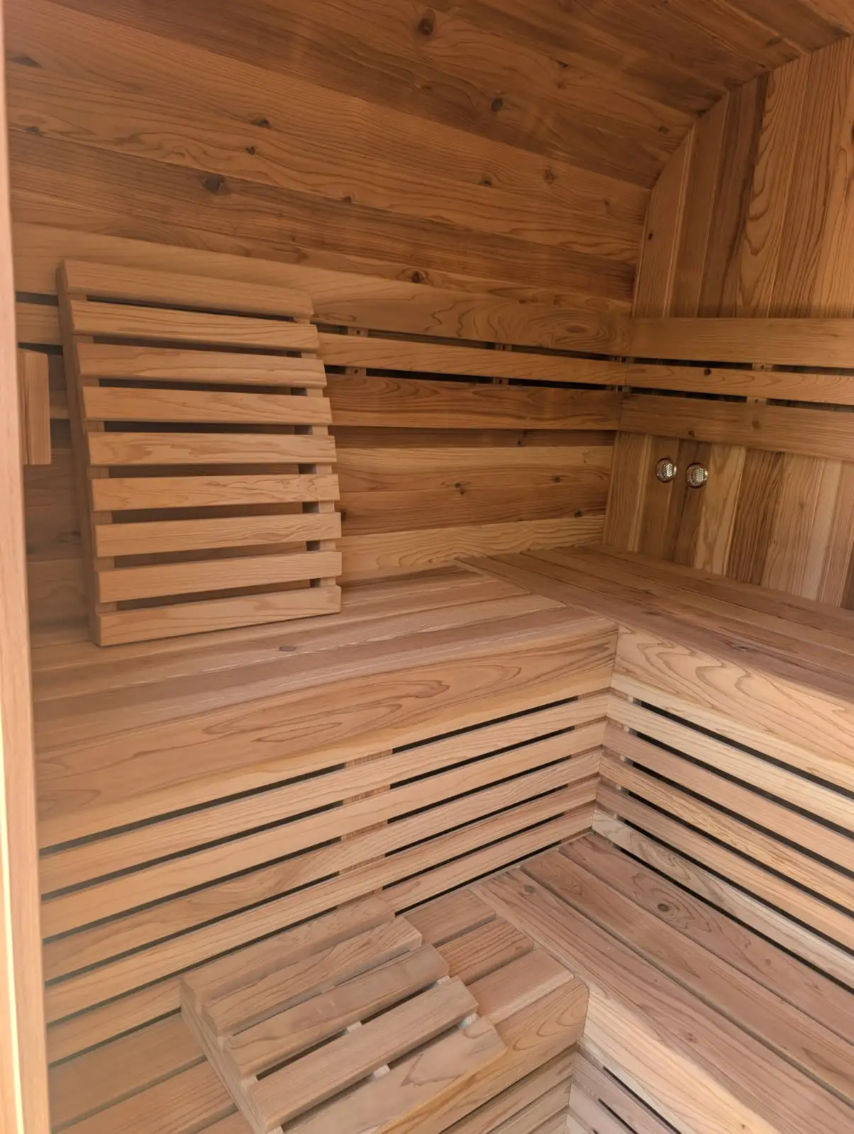 Sauna Internal Detail